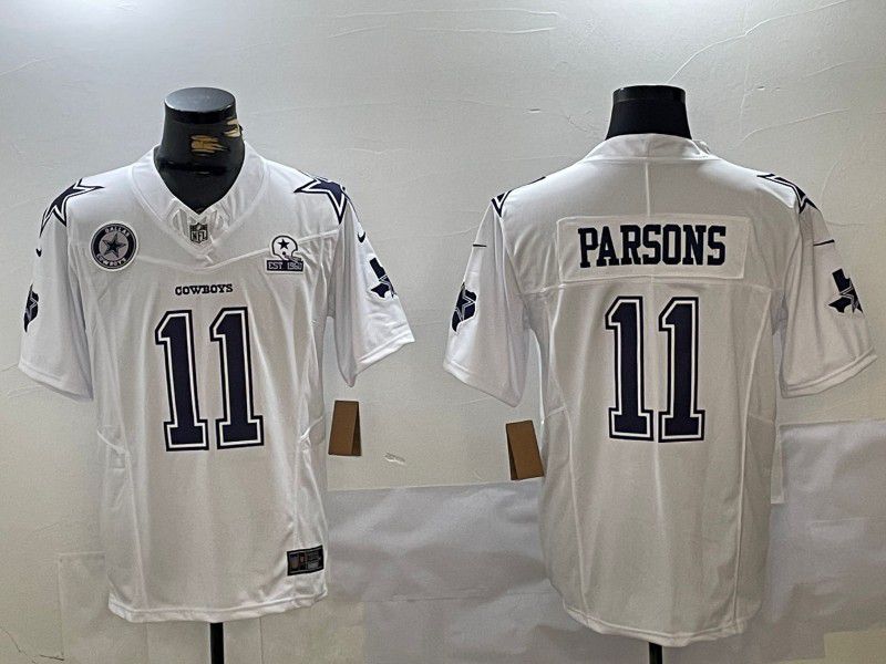 Men Dallas Cowboys #11 Parsons White five generations 2024 Nike Vapor Limited NFL Jersey style 1->indianapolis colts->NFL Jersey